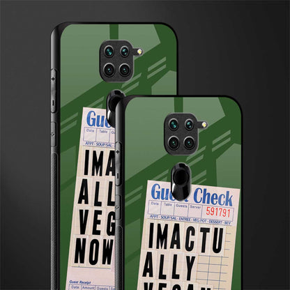 i'm vegan glass case for redmi note 9 image-2