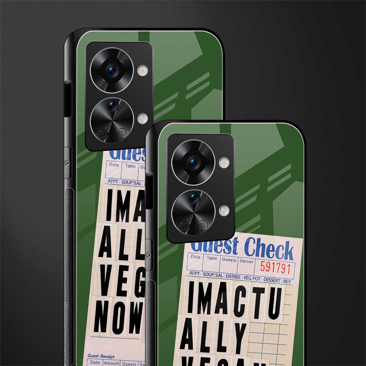 i'm vegan glass case for phone case | glass case for oneplus nord 2t 5g