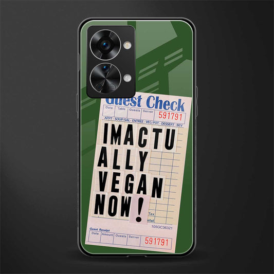 i'm vegan glass case for phone case | glass case for oneplus nord 2t 5g