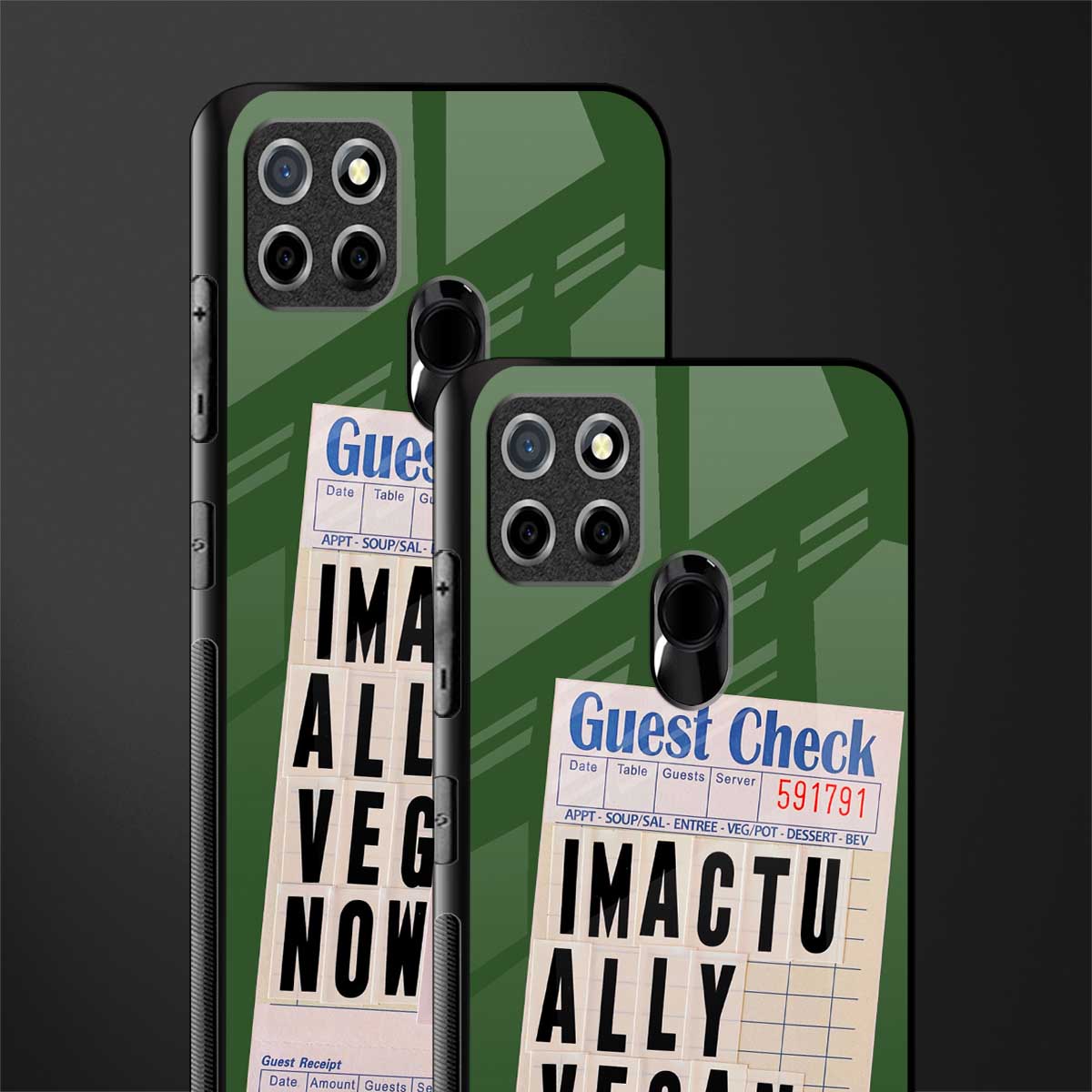 i'm vegan glass case for realme narzo 20 image-2