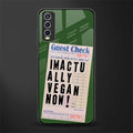 i'm vegan glass case for vivo y20i vivo y20t image