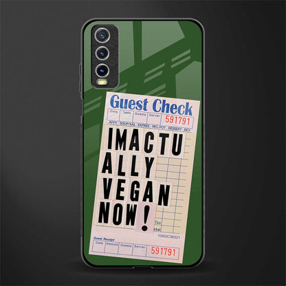 i'm vegan glass case for vivo y12g image