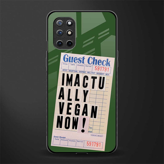 i'm vegan glass case for oneplus 8t image