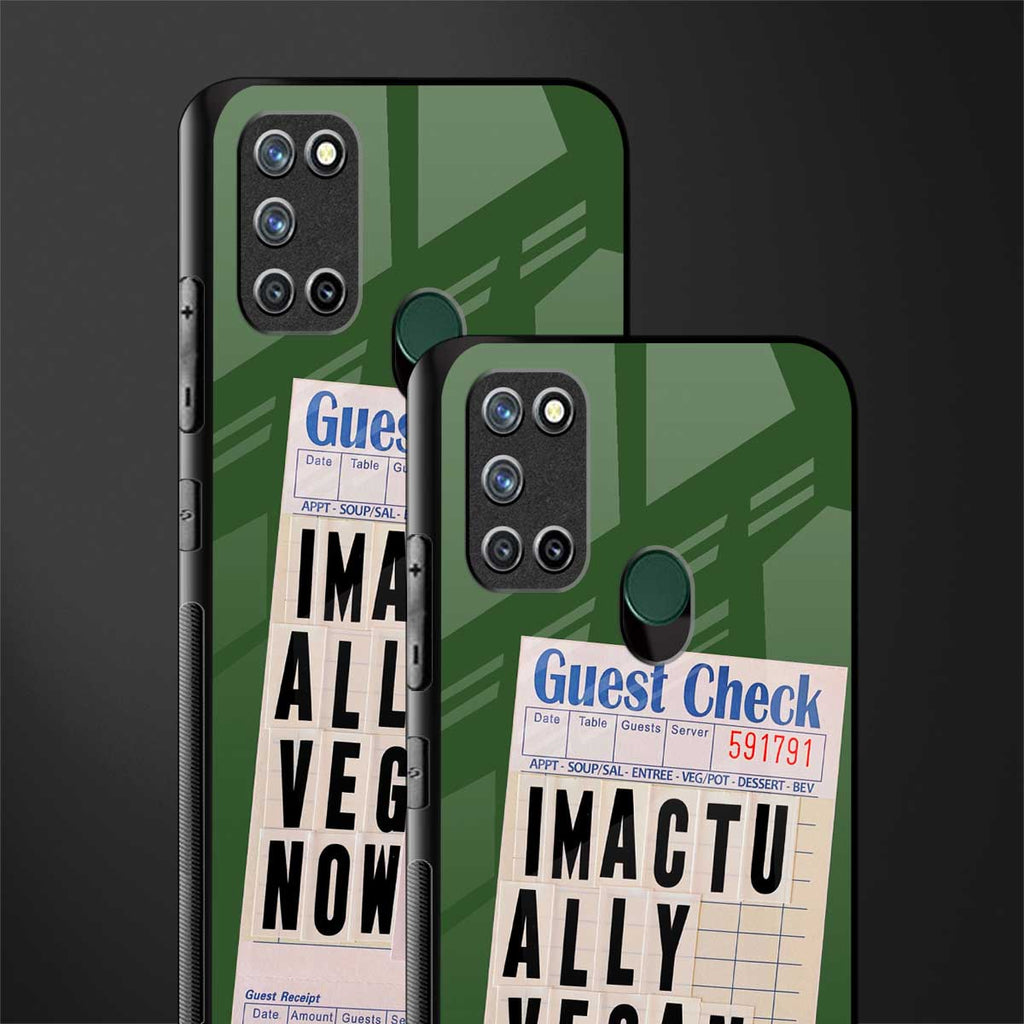 i'm vegan glass case for realme 7i image-2