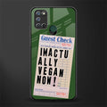 i'm vegan glass case for realme 7i image