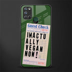 i'm vegan glass case for realme 7i image
