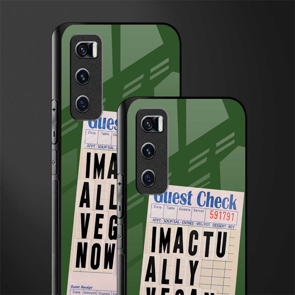 i'm vegan glass case for vivo v20 se image-2