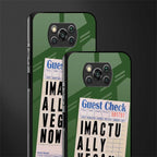i'm vegan glass case for poco x3 image-2
