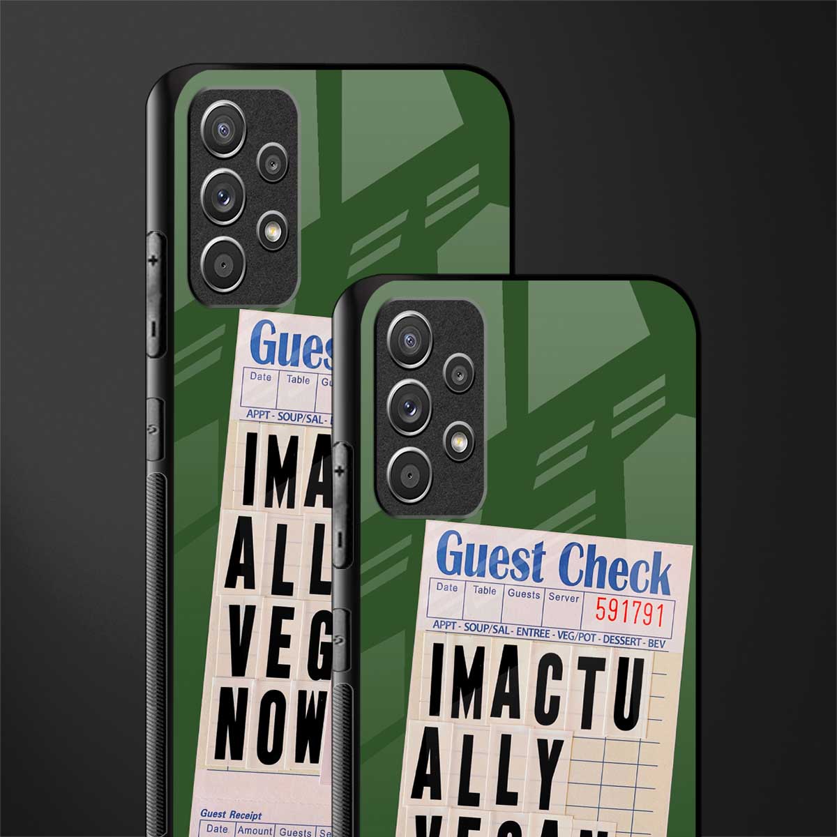 i'm vegan glass case for samsung galaxy a72 image-2