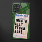 i'm vegan glass case for oppo f19 pro image
