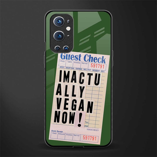 i'm vegan glass case for oneplus 9 pro image