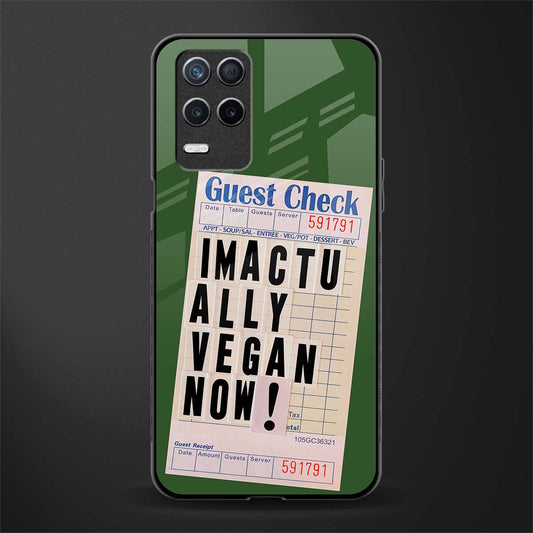 i'm vegan glass case for realme narzo 30 5g image