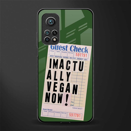 i'm vegan glass case for mi 10t 5g image