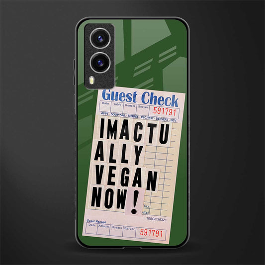 i'm vegan glass case for vivo v21e 5g image