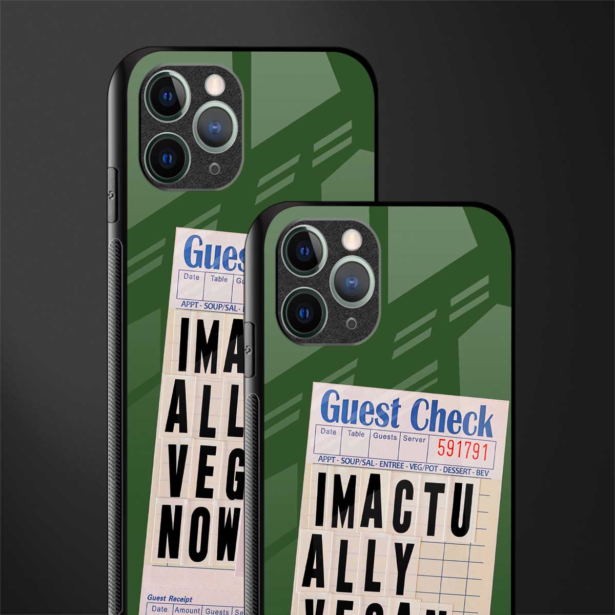 i'm vegan glass case for iphone 11 pro image-2
