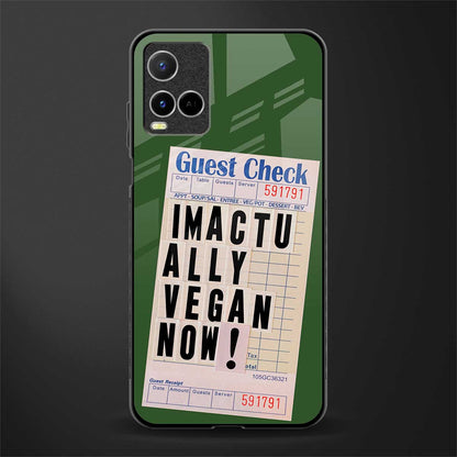 i'm vegan glass case for vivo y21e image