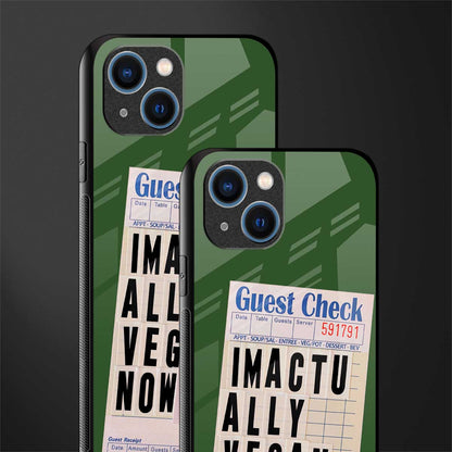 i'm vegan glass case for iphone 14 plus image-2