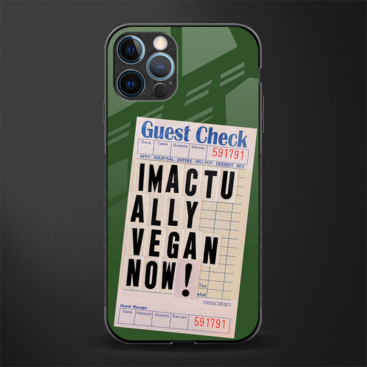 i'm vegan glass case for iphone 12 pro max image