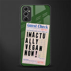 i'm vegan glass case for samsung galaxy m52 5g image