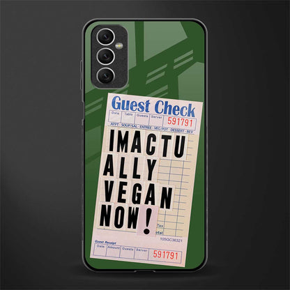 i'm vegan glass case for samsung galaxy m52 5g image