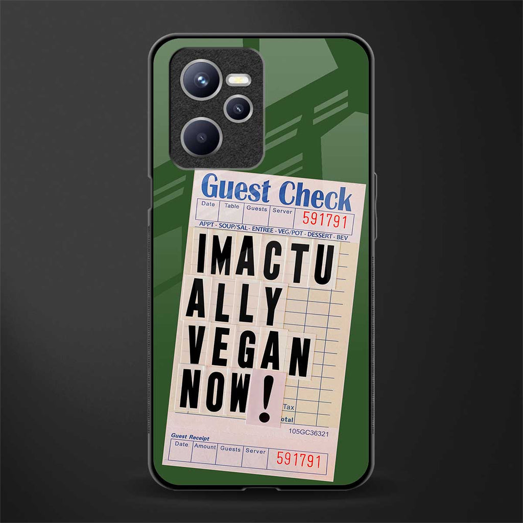 i'm vegan glass case for realme c35 image