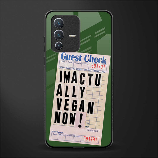 i'm vegan glass case for vivo v23 5g image