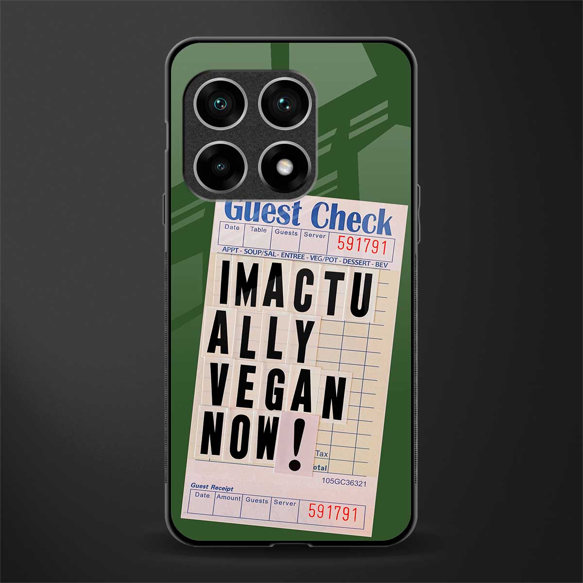 i'm vegan glass case for oneplus 10 pro 5g image