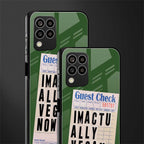 i'm vegan back phone cover | glass case for samsung galaxy m33 5g