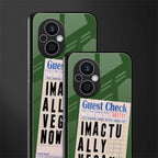 i'm vegan back phone cover | glass case for oppo f21 pro 5g