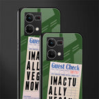 i'm vegan back phone cover | glass case for oppo f21 pro 4g