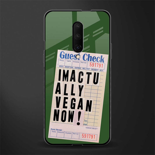 i'm vegan glass case for oneplus 7 pro image