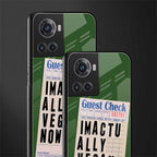 i'm vegan back phone cover | glass case for oneplus 10r 5g