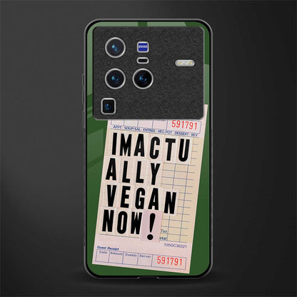 i'm vegan glass case for vivo x80 pro 5g image