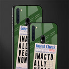 i'm vegan glass case for samsung a21 image-2