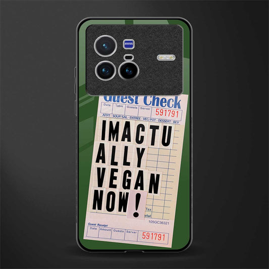 i'm vegan glass case for vivo x80 image