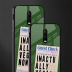 i'm vegan glass case for oneplus 6t image-2