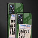 i'm vegan back phone cover | glass case for xiaomi 12 pro