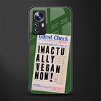 i'm vegan back phone cover | glass case for xiaomi 12 pro
