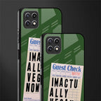 i'm vegan back phone cover | glass case for samsung galaxy f42