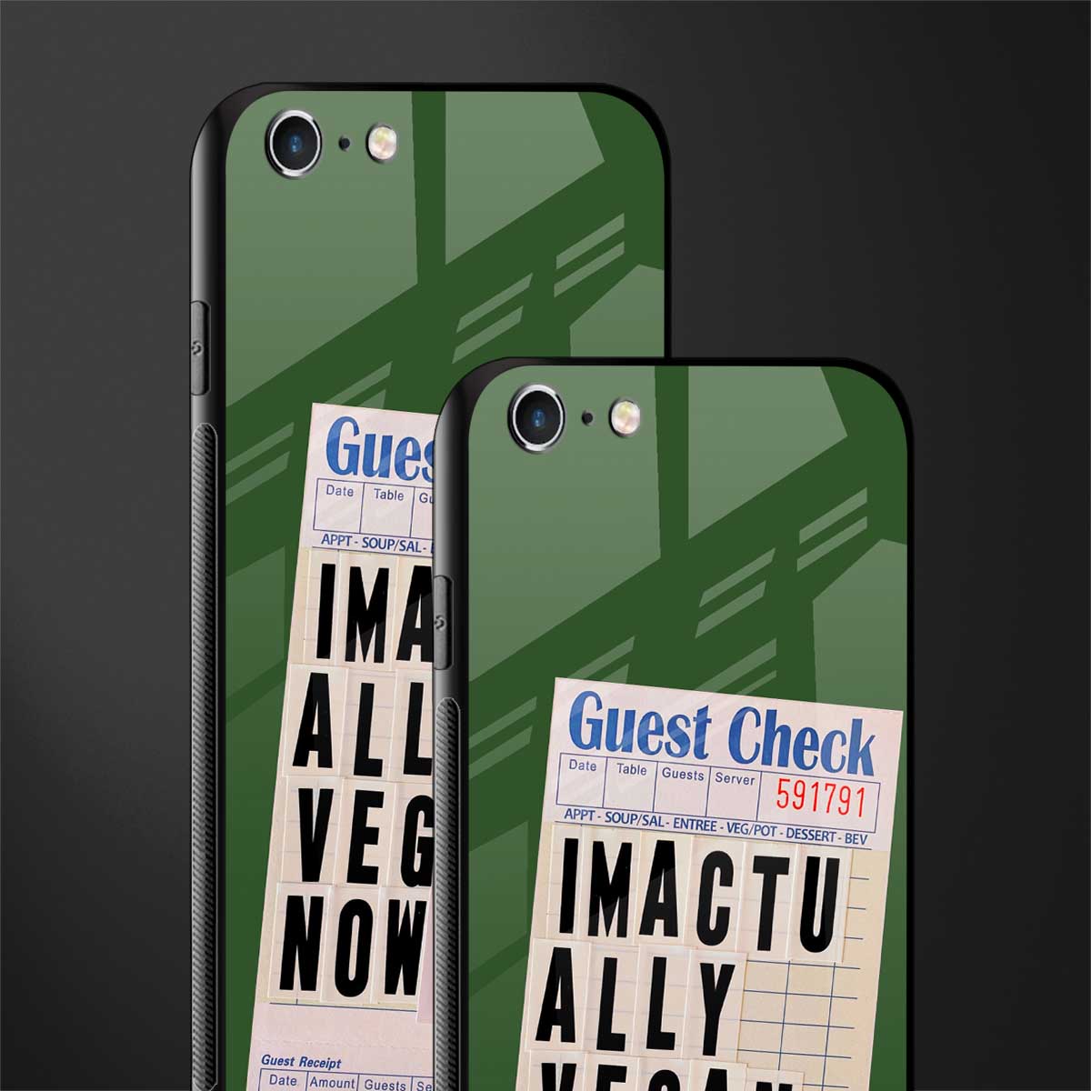i'm vegan glass case for iphone 6 image-2