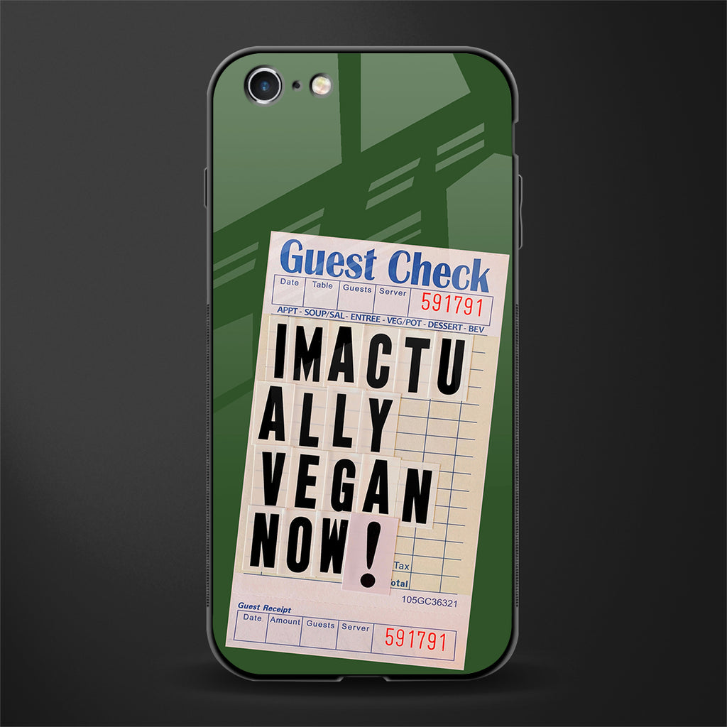 i'm vegan glass case for iphone 6s plus image