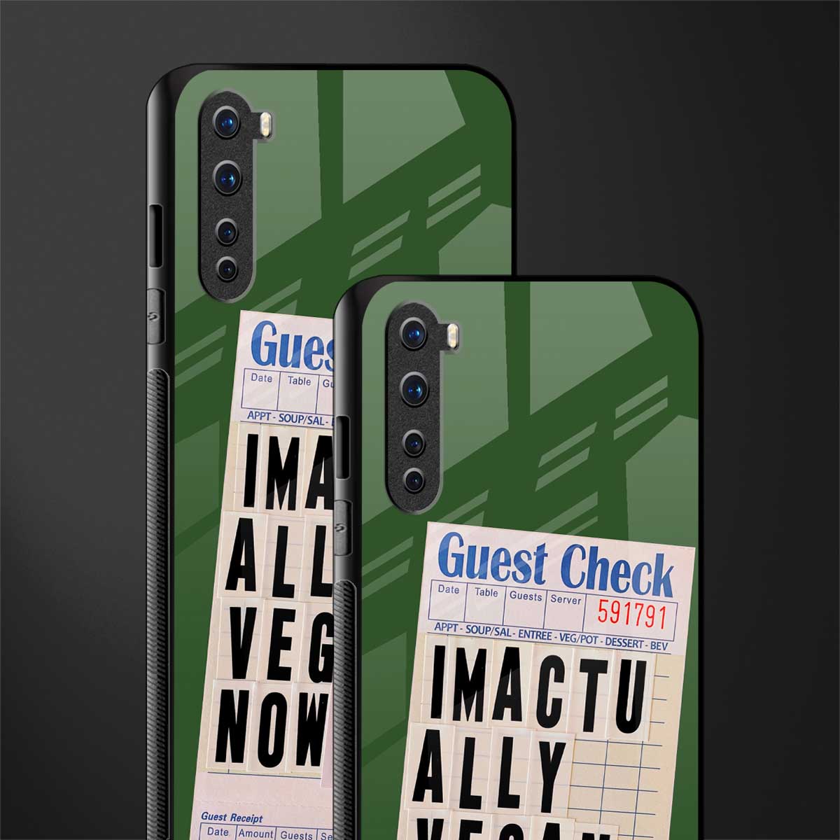 i'm vegan glass case for oneplus nord ac2001 image-2