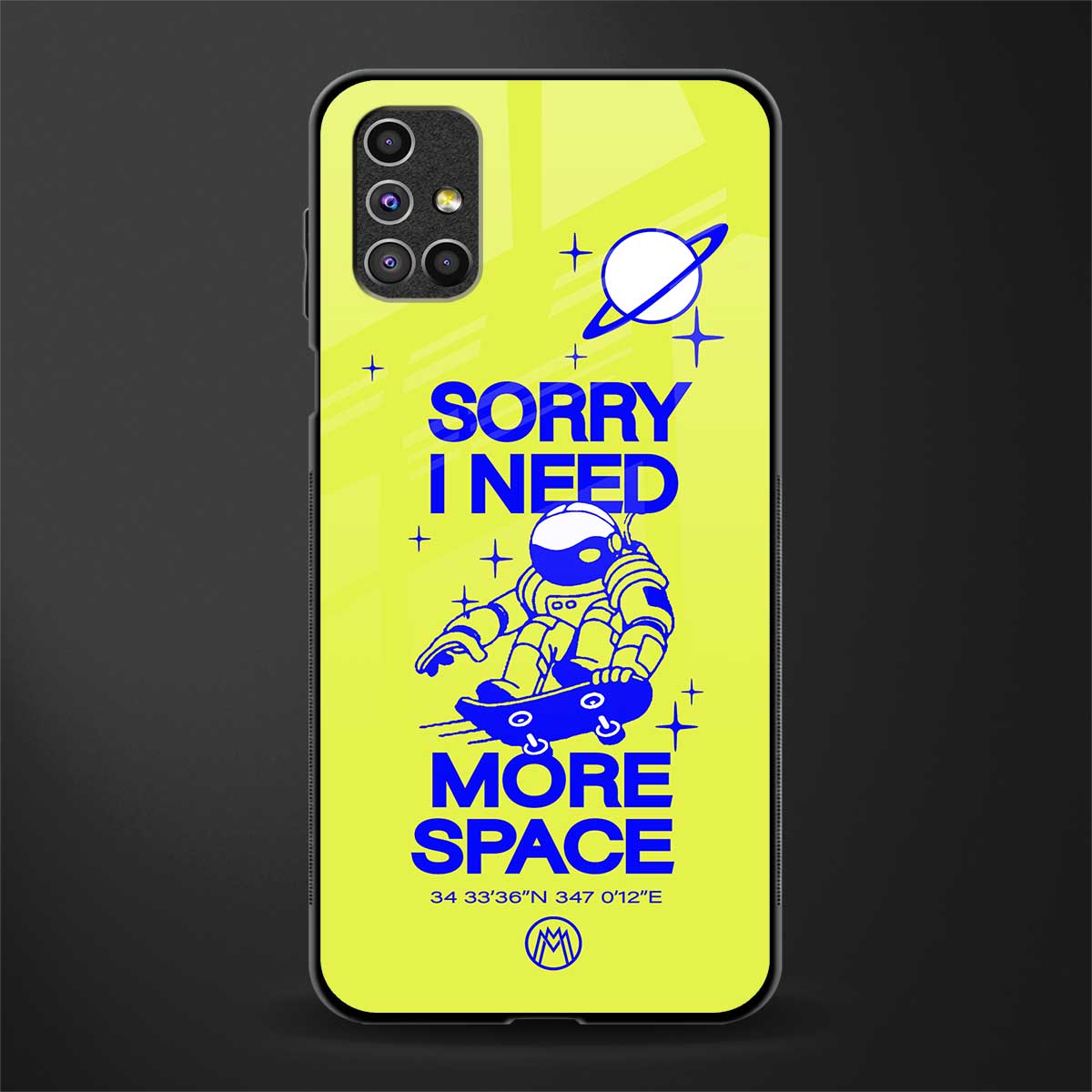 i need more space glass case for samsung galaxy m31s image
