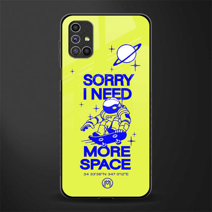 i need more space glass case for samsung galaxy m31s image