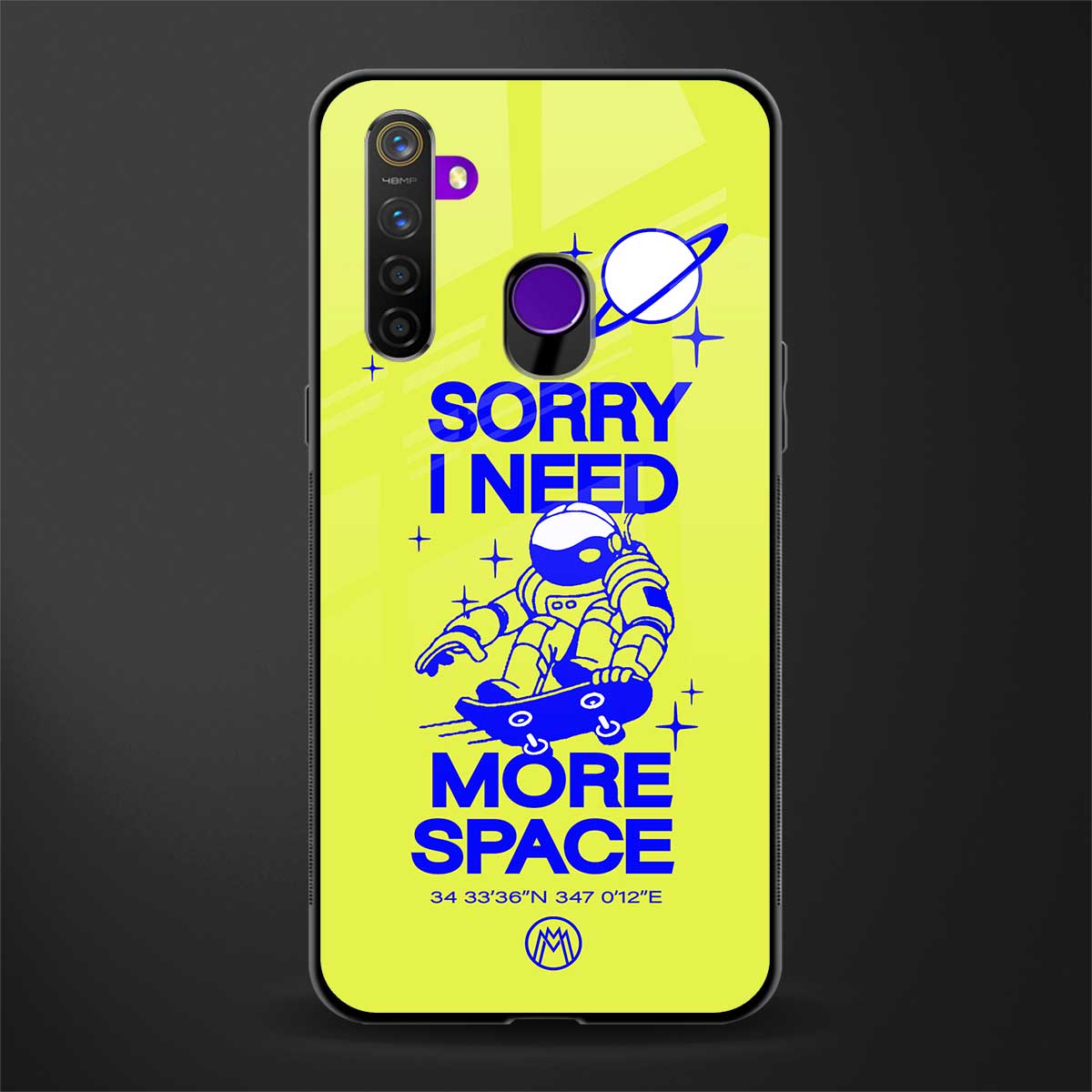 i need more space glass case for realme 5i image