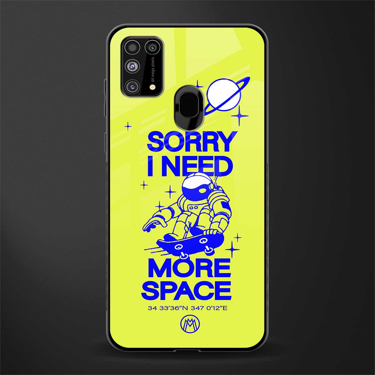 i need more space glass case for samsung galaxy m31 image