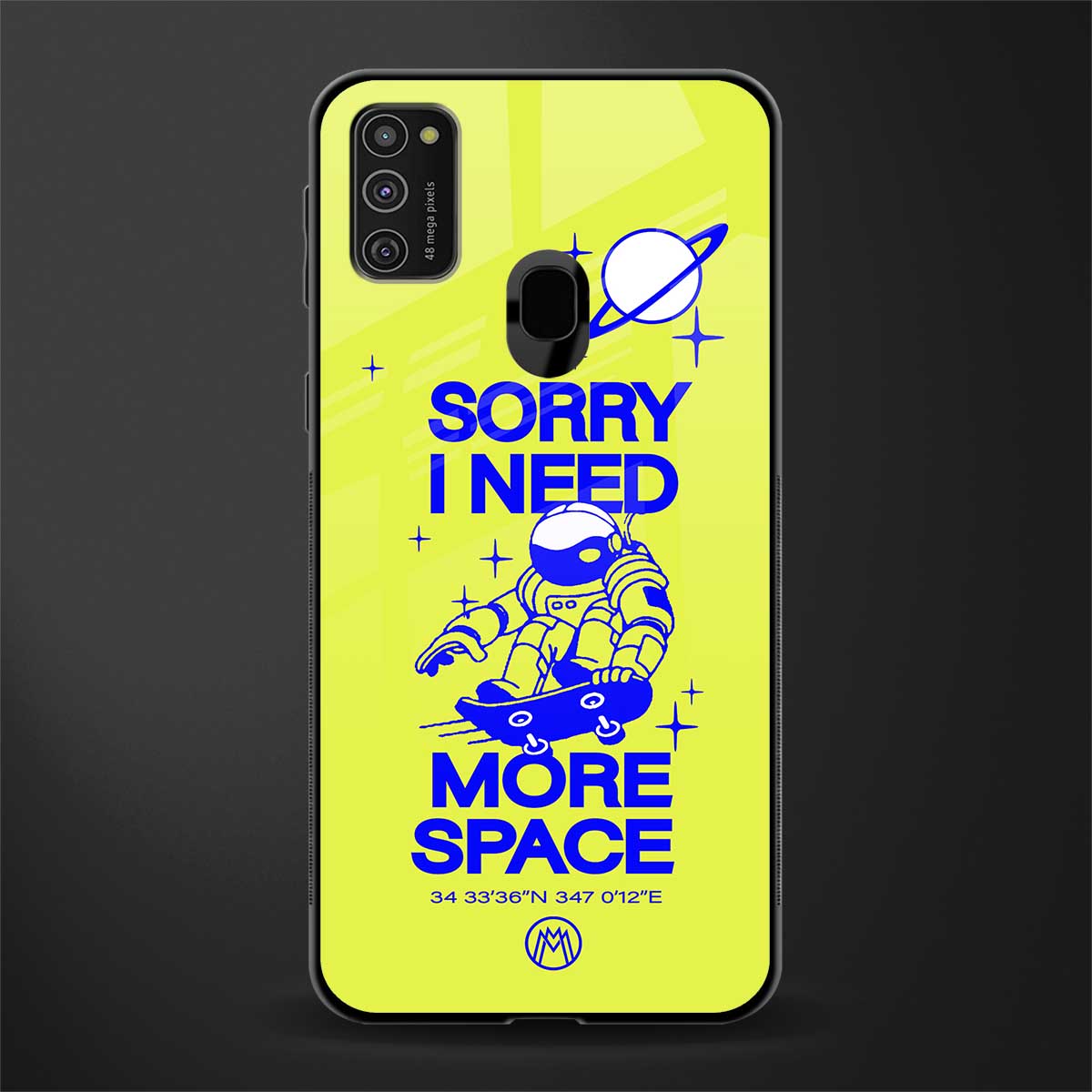 i need more space glass case for samsung galaxy m21 image