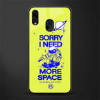 i need more space glass case for samsung galaxy a20 image