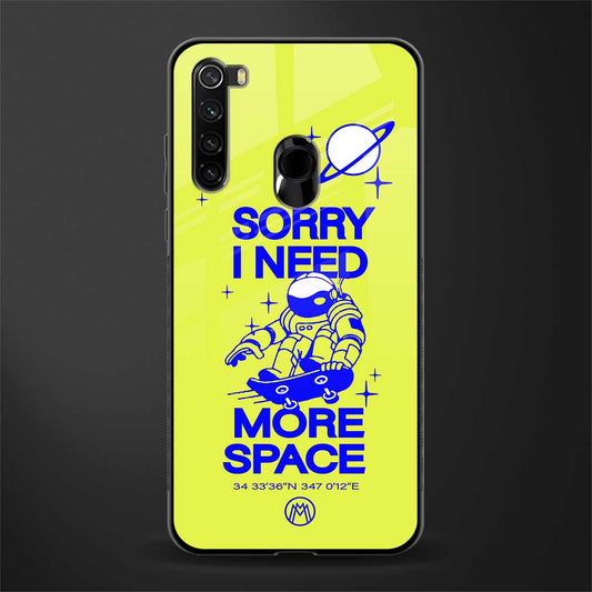 i need more space glass case for redmi note 8 image