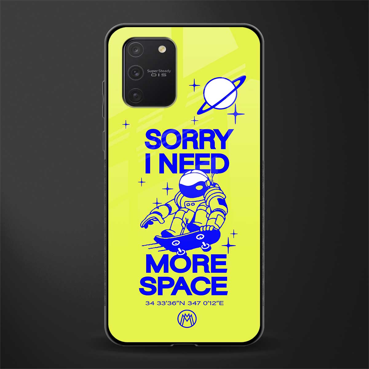 i need more space glass case for samsung galaxy a91 image